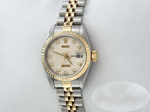 Rolex Lady-Datejust Stahl Gelbgold 750 1996 Diamanten Automatik Stainless Steel 18kt Yellow Gold Jubilé-band Chronometer Oyster 
