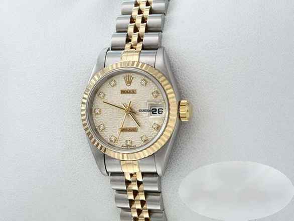 Rolex Lady-Datejust Stahl Gelbgold 750 1996 Diamanten Automatik Stainless Steel 18kt Yellow Gold Jubilé-band Chronometer Oyster 