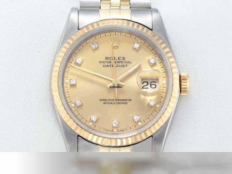  Rolex Datejust 36 36mm 16233 Edelstahl Gelbgold 750 Automatik Stainless Steel 18kt Yellow Gold Jubilé-band Chronometer Oyster 