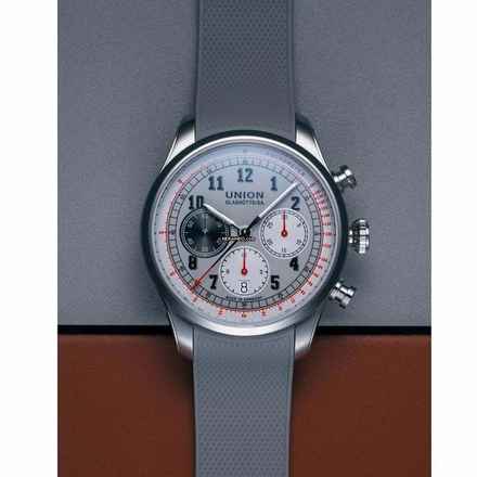  Union Glashütte Belisar Chronograph Mit Kautschukband NEW FULL SET 