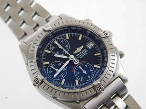 Thumbnail von Breitling Blackbird Chronomat Blackbird Serie Speziale original Pilotband mattiert wie Neu