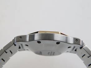 Thumbnail von Cartier Santos Octagon weißes Blatt Automatik XL 30mm Stahl Gold im Top Zustand langes strammes Band perfektes Swiss Made Dial 30 mm