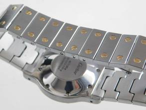 Thumbnail von Cartier Santos Octagon weißes Blatt Automatik XL 30mm Stahl Gold im Top Zustand langes strammes Band perfektes Swiss Made Dial 30 mm