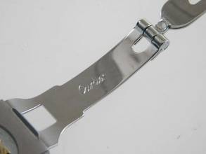 Thumbnail von Cartier Santos Octagon Burgundy Automatik XL 30mm Stahl Gold im Top Zustand langes strammes Band perfektes Burgundy Dial 30 mm