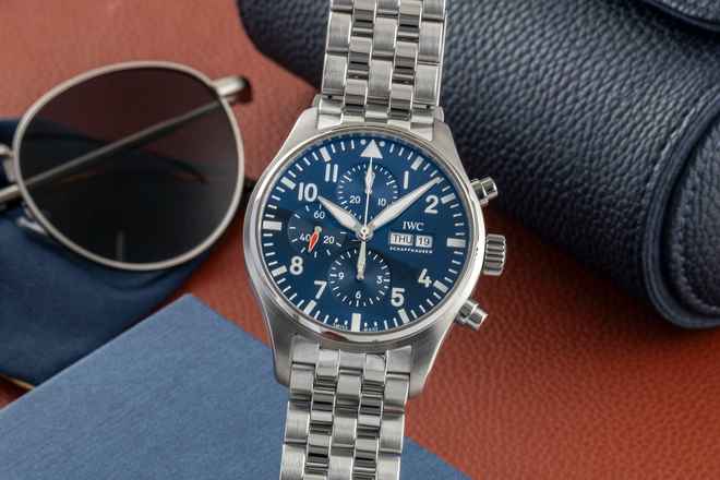  IWC Fliegeruhr Chronograph Pilot Chronograph Le Petit Prince Automatik Stahl Ref. IW377717 Papiere 2017 