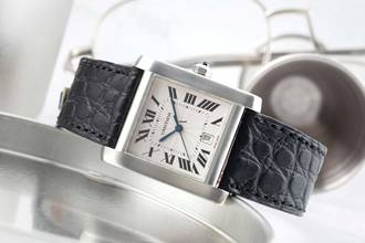 Thumbnail von Cartier Tank Française Edelstahl Automatik Herrenuhr Ref. W5101755 B&P 2003