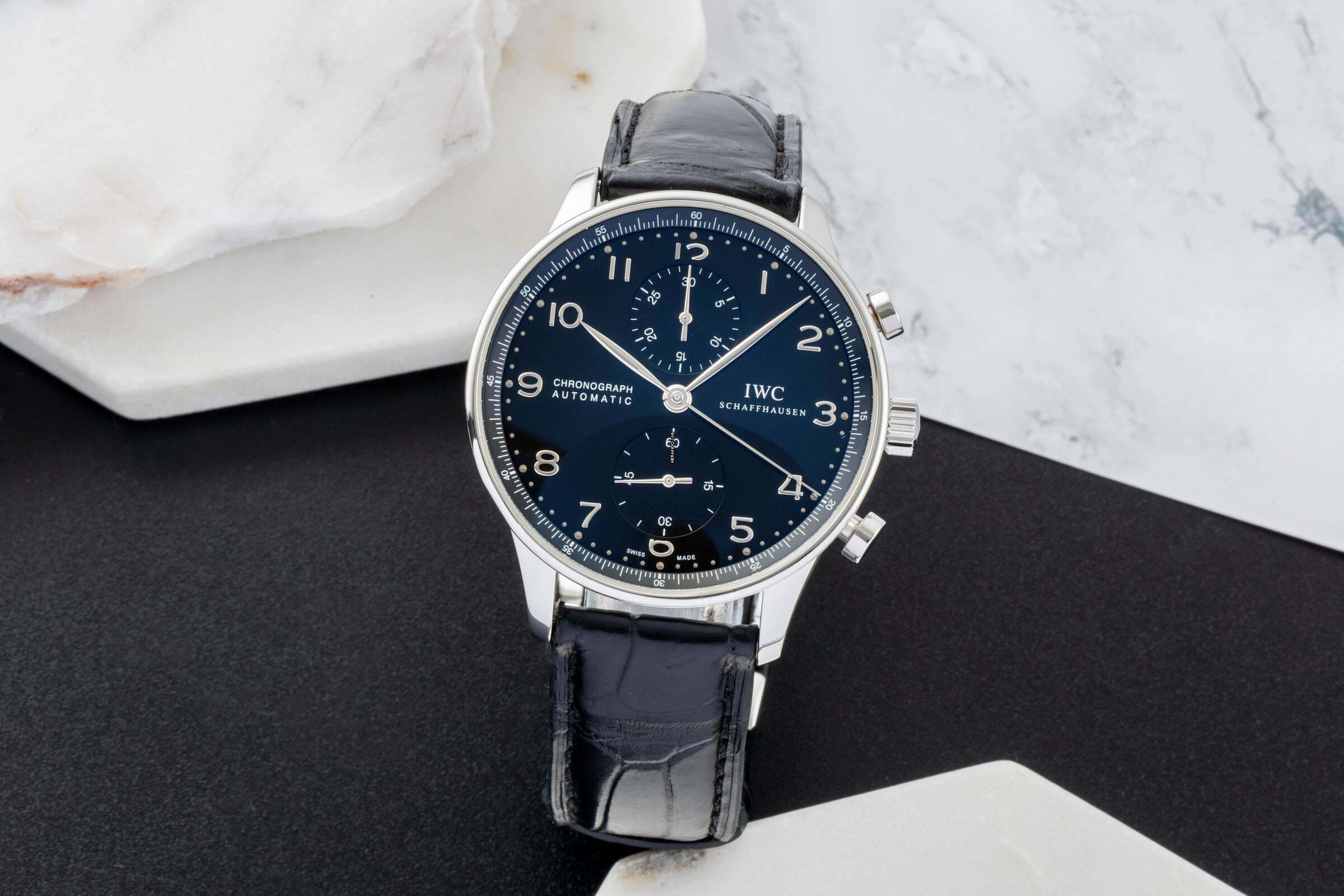 IWC Portugieser Chronograph Stahl Automatik Herrenuhr Ref. IW371447