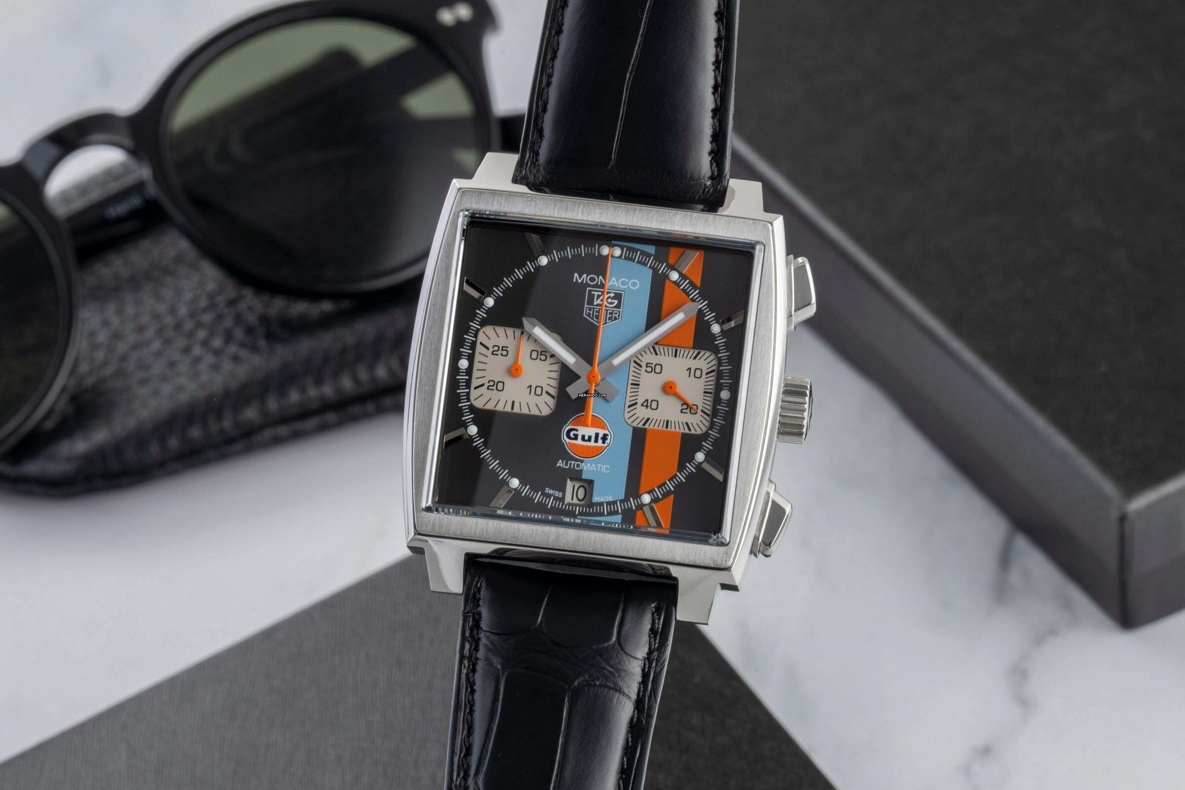TAG Heuer Monaco Calibre 12 Gulf Edition Ref. CAW2113.FC6250 Limited