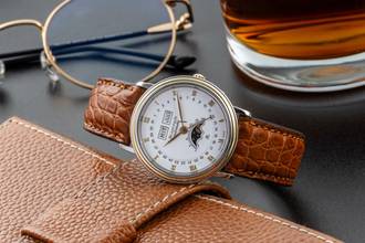 Thumbnail von Blancpain Villeret Moonphase Triple Calendar Moonphase Stahl Automatik Ref. 6595