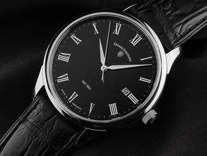 Thumbnail von Erhard Junghans Tempus Ref.028/4721.00 2020 Full Set sehr gut Vintage Tempus Leder Faltschließe