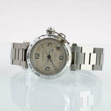 Thumbnail von Cartier Pasha C 2377 GMT Meridian 36MM silver dial Automatic