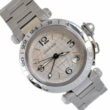 Thumbnail von Cartier Pasha C 2377 GMT Meridian 36MM silver dial Automatic