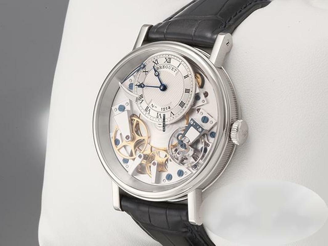 Breguet Tradition 7057 40mm Weissgold 750 Handaufzug Skelettiert Gold Herren