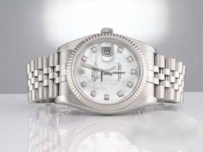 Thumbnail von Rolex Datejust 36 116234 2014 Stahl Weissgold 750 Diamanten Perlmutt Automatik Stainless Steel 18kt White Gold Jubilé-band Chronometer Oyster