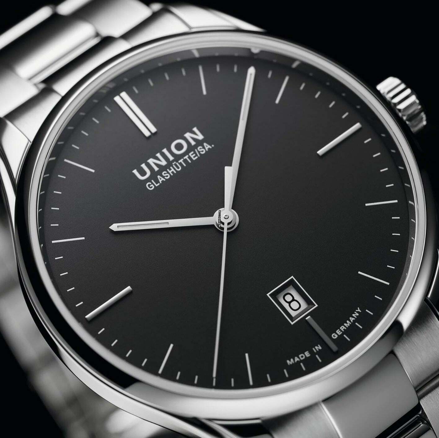 Union Glashütte Viro Datum Date 39 mm NEW FULL SET