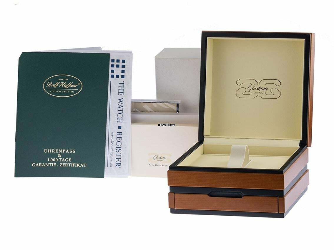 Glashütte Original PanoMaticReserve PanoMatic Reserve Ref.90-03-02-02-04 2007 Full Set wie Neu Vintage PanoMatic Reserve Faltschließe