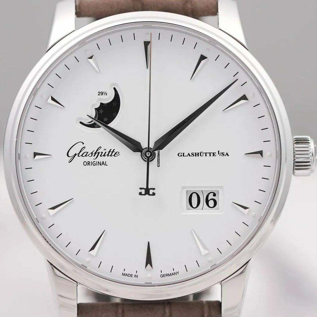 Glashütte Original Senator Excellence Panorama Date Moon Phase NEW FULL SET