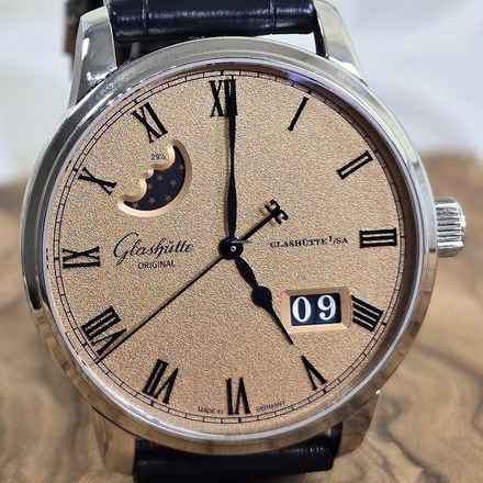  Glashütte Original Senator Excellence Panorama Date Moon Phase Senator NEW FULL SET 