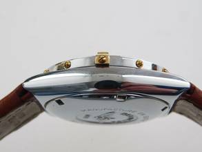 Thumbnail von Breitling Chronomat Stahl Gold mit grünem Blatt und Lederband . Der Klassiker im Top Zustand