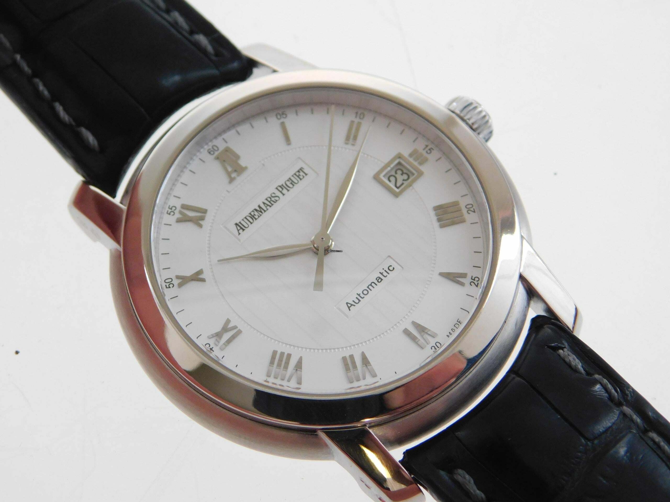 Audemars Piguet Jules Audemars 3120 Classic 39mm Jumbo Herrenuhr 18 Karat Weißgold Datum Kaliber 3120 Automatik