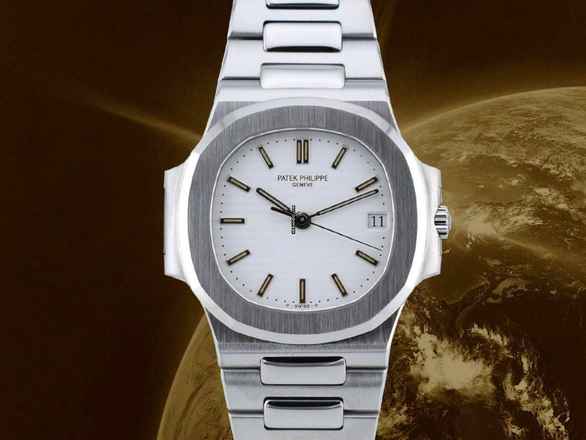  Patek Philippe Nautilus 3800/1a White Dial - Very Rare - Service Patek 