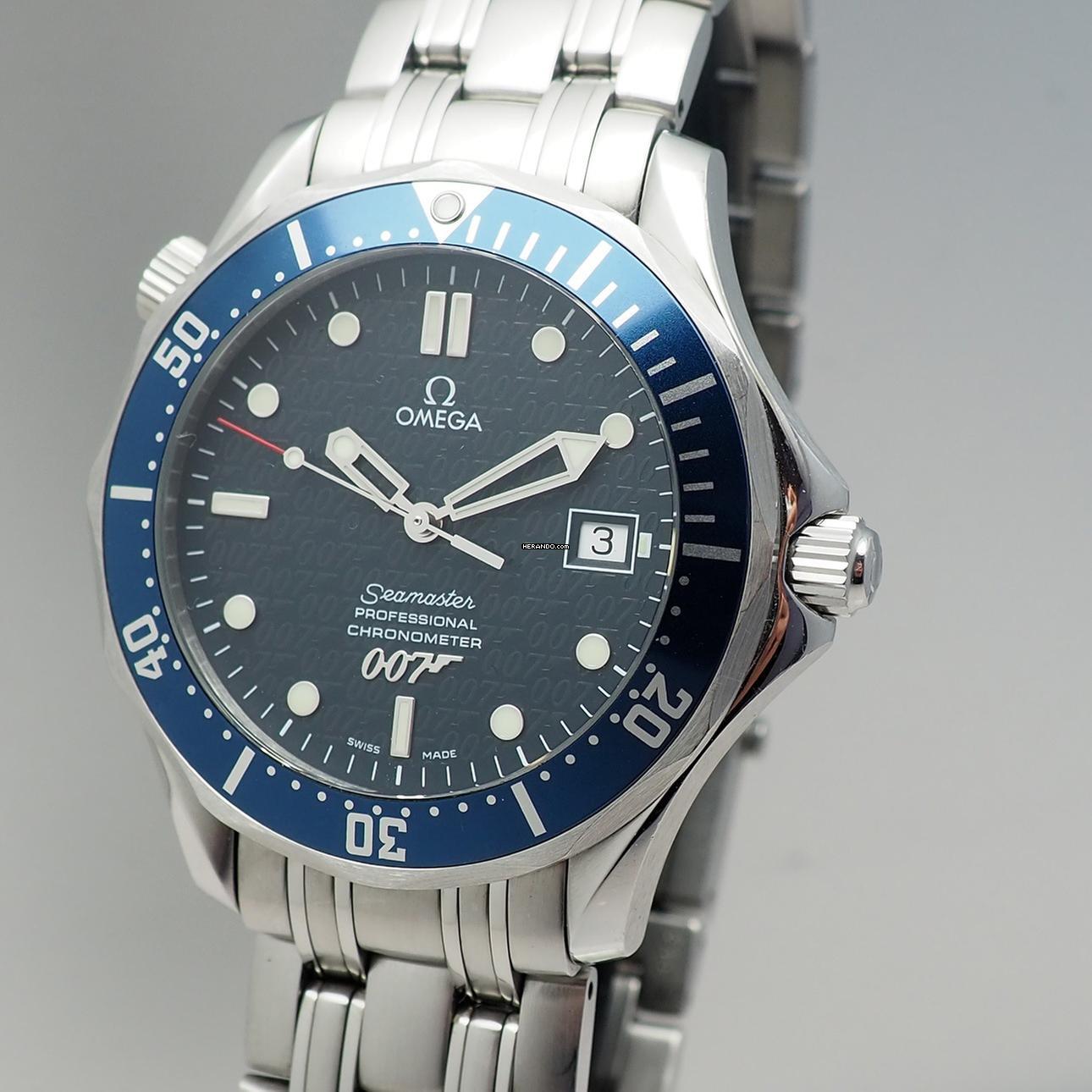 Omega Seamaster Diver 300 M James Bond 40 Anniversar 25378000 top cond. not polished in its original condition!