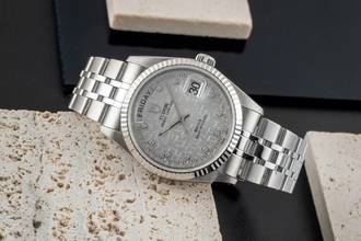 Thumbnail von Tudor Prince Date Day Automatik Edelstahl / Weissgold Diamonds Ref 76214 Papiere