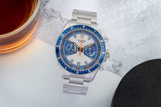 Thumbnail von Tudor Heritage Chrono Blue Chronograph Blue Automatik Edelstahl Ref. 70330B B&P 2022