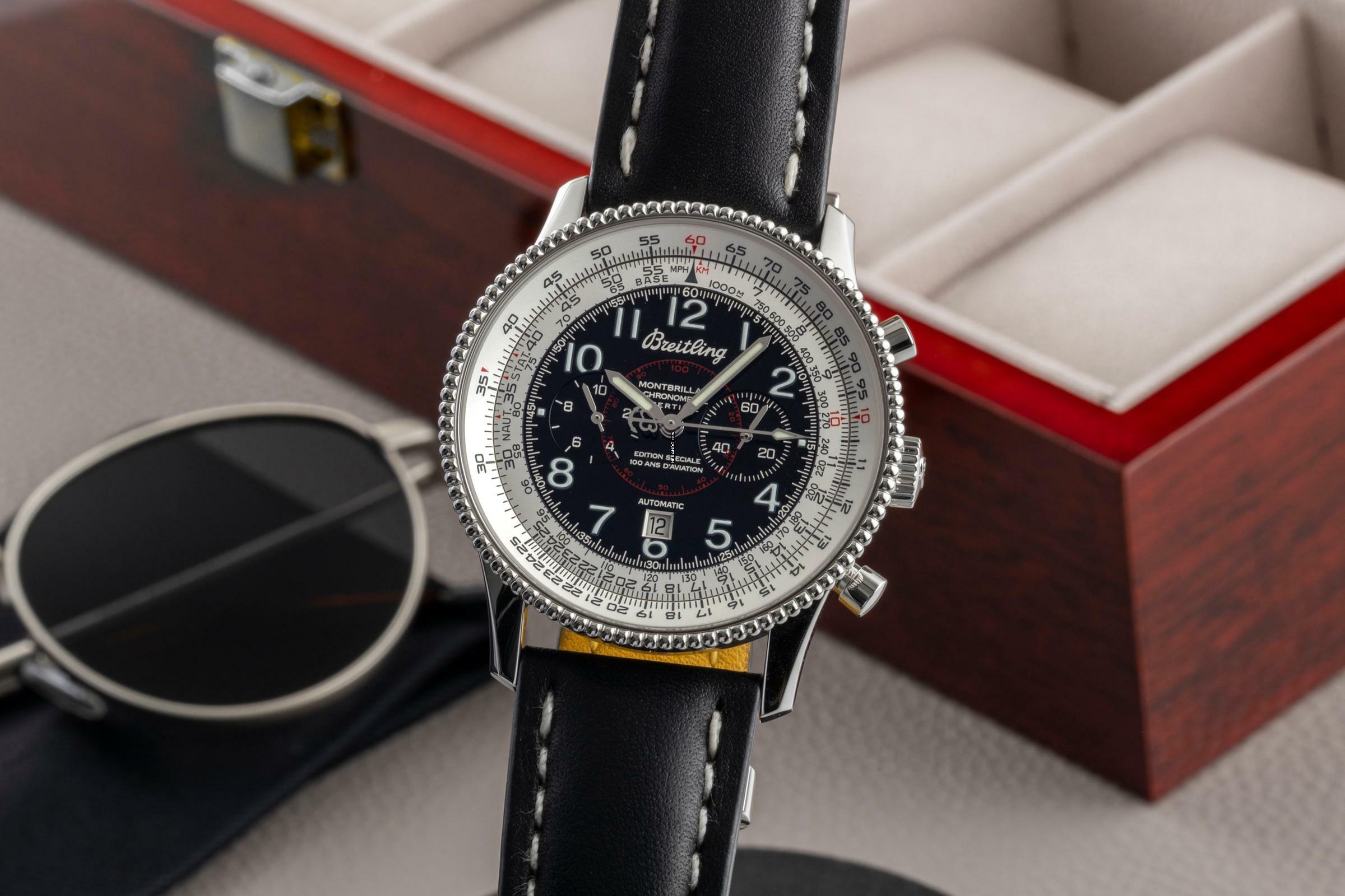 Breitling Montbrillant Chronograph Stahl Automatik A3533012/B684 B&P 2013