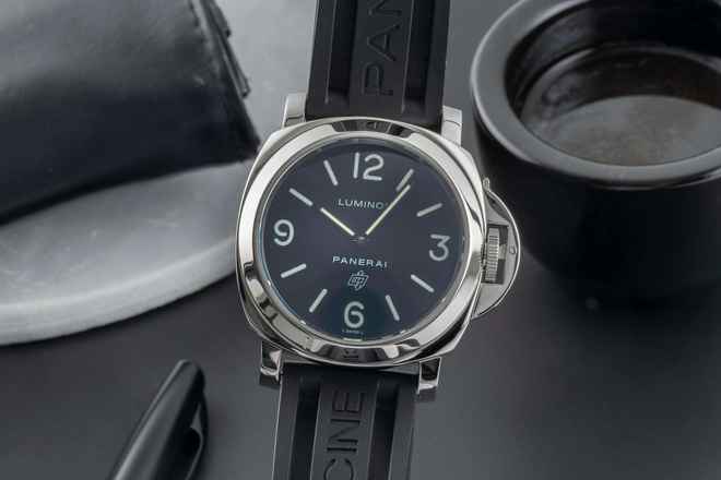  Panerai Luminor Base Logo 44MM Edelstahl Handaufzug Herrenuhr Ref. PAM00000 