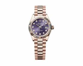 Thumbnail von Rolex Lady-Datejust 28mm - Aubergine Diamond Dial - Presidental Bracelet - 279175 2020