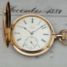 Thumbnail von A. Lange & Söhne Qualität 1A 18k Gold Taschenuhr-Original Etui und Zertifikat 1889 Diamant BOX und Museums Zertifikat
