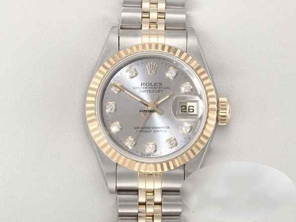  Rolex Lady-Datejust Edelstahl Gelbgold 750 Diamanten Automatik Gold Stahl Damen 