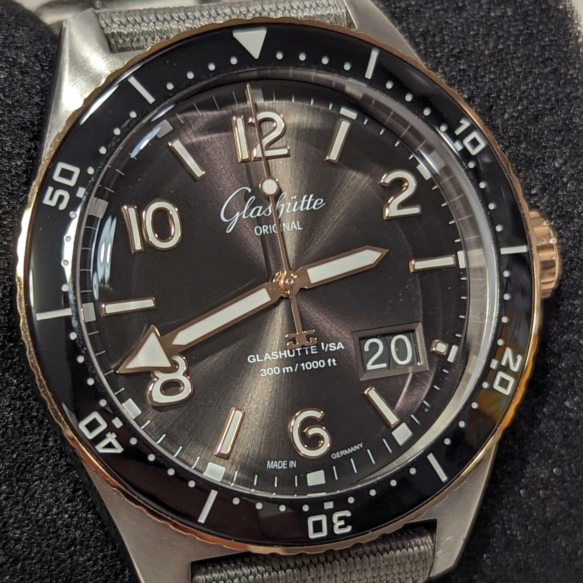 Glashütte Original SeaQ Panoramadatum Panorama Date NEW FULL SET