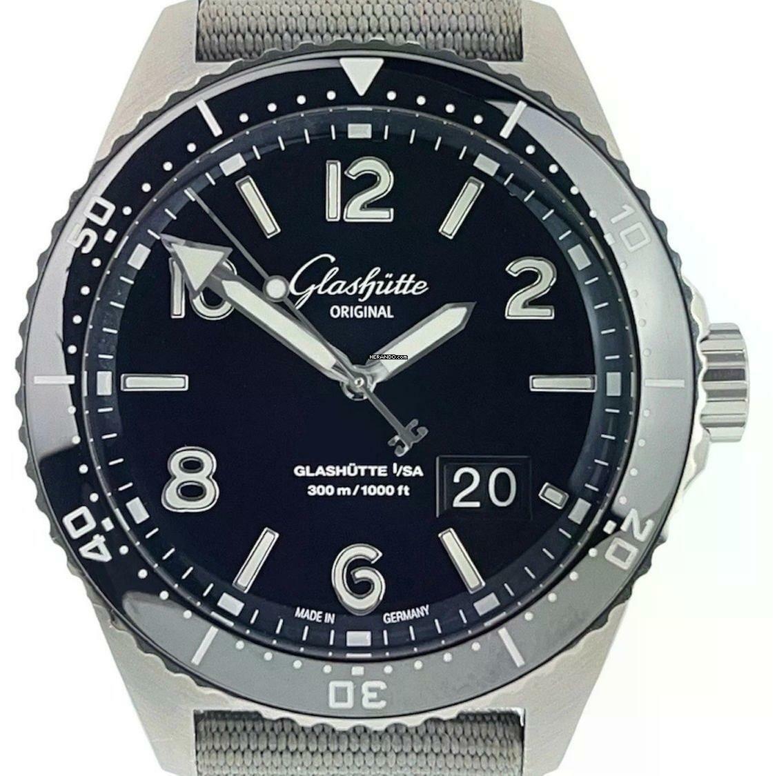 Glashütte Original SeaQ Panoramadatum NEW FULL SET