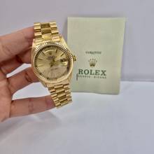 Thumbnail von Rolex Day-Date 36 36mm Presidente Bark Finish Full Gold Automático Completo