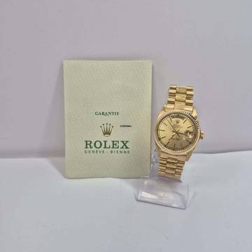  Rolex Day-Date 36 36mm Presidente Bark Finish Full Gold Automático Completo 