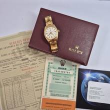 Thumbnail von Rolex Oyster Perpetual 34 1952 Oyster Perpetual Bubbleback 34mm Automático Ouro Rosé Completo