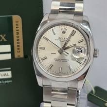 Thumbnail von Rolex Oyster Perpetual Date Silver Dial 34mm Automático Completo