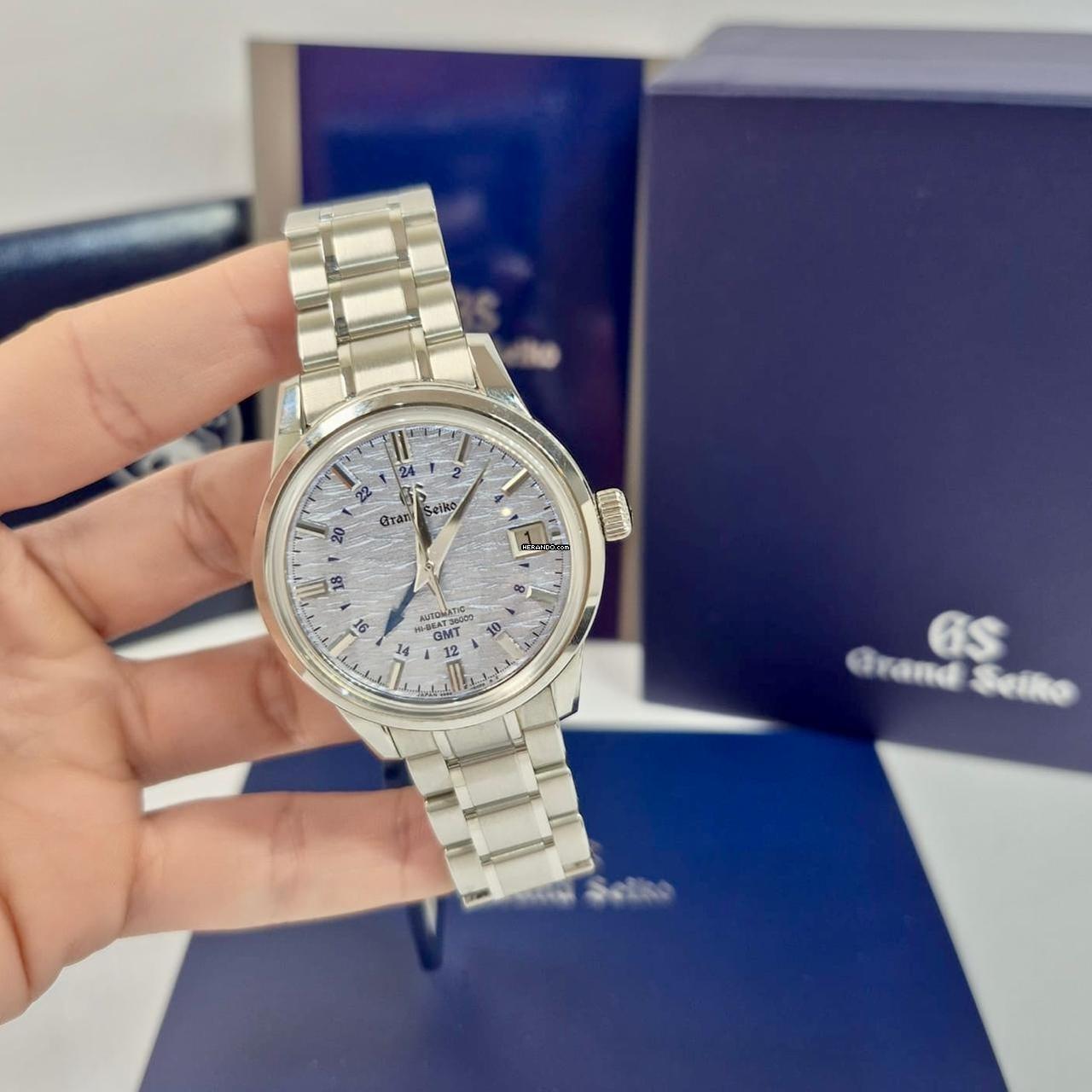 Grand Seiko Elegance Collection 4-Seasons Summer Elegance GMT Hi-Beat 39.5mm Automático Completo