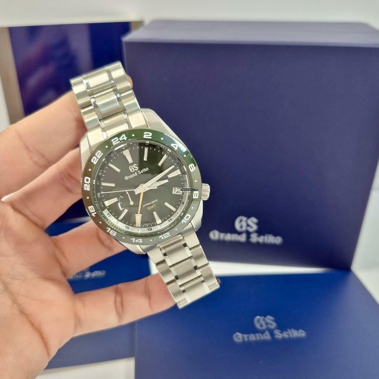 Grand Seiko Sport Collection GMT Spring Drive 40mm Green Edition Automático Completo