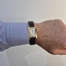 Thumbnail von Cartier Tank Américaine Yellow Gold Large 24x41mm Quartz Completo