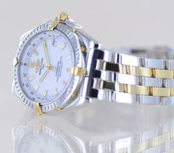 Thumbnail von Breitling Windrider Stahl Gold Pilotband white Dial Automatic 38mm Klassiker B+P