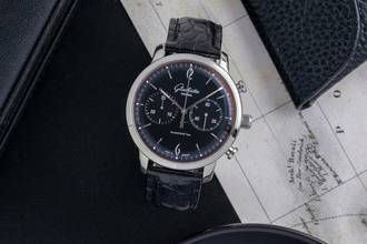 Thumbnail von Glashütte Original Sixties Chronograph Senator Sixties Chronograph Ref 1-39-34-02-22-04 Papiere 2013