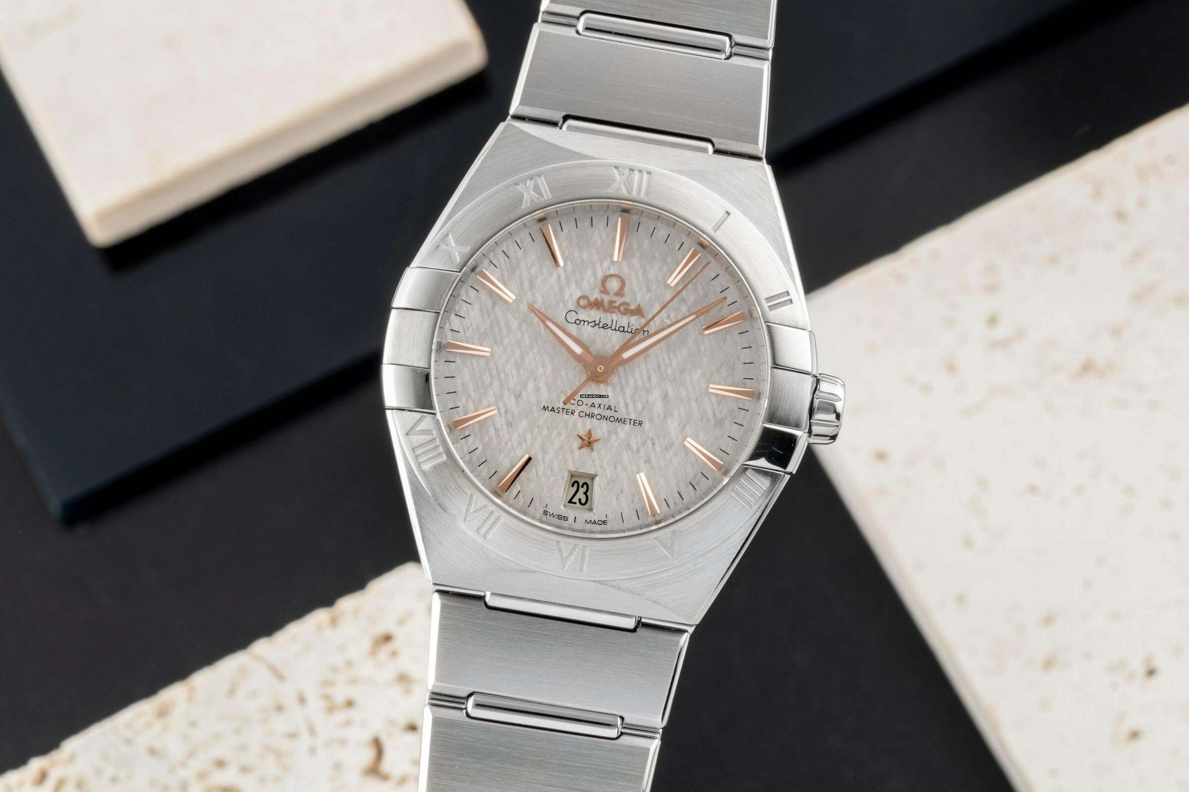 Omega Constellation Stahl Automatik Herrenuhr Ref. 131.10.36.20.06.001 B&P 2024