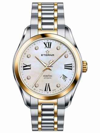  Eterna Kontiki 1260.53.66.1732 Damenuhr KonTiki Automatik Diamant 36mm 10ATM 