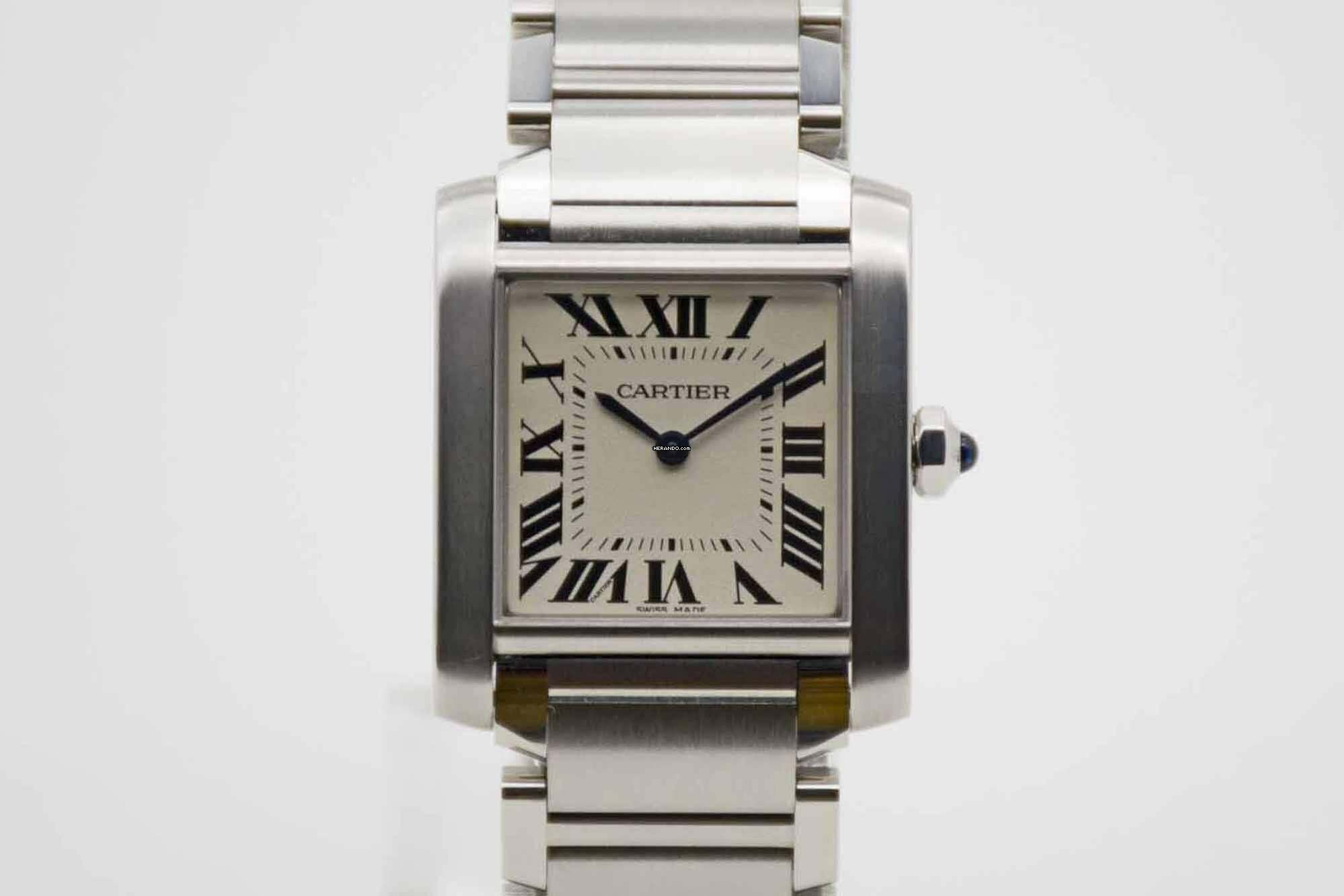 Cartier Tank Française WSTA0005 Fullset mit Cartier Garantie bis 2031