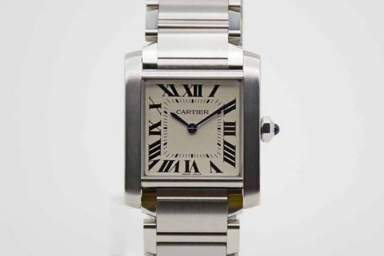 Cartier Tank Française WSTA0005 Fullset mit Cartier Garantie bis 2031