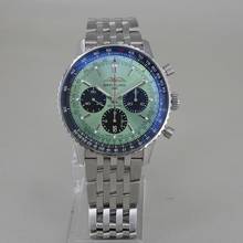 Thumbnail von Breitling Navitimer 1 B01 Chronograph 43 Automatik Chronometer grünes Zifferblatt Full Set ungetragen