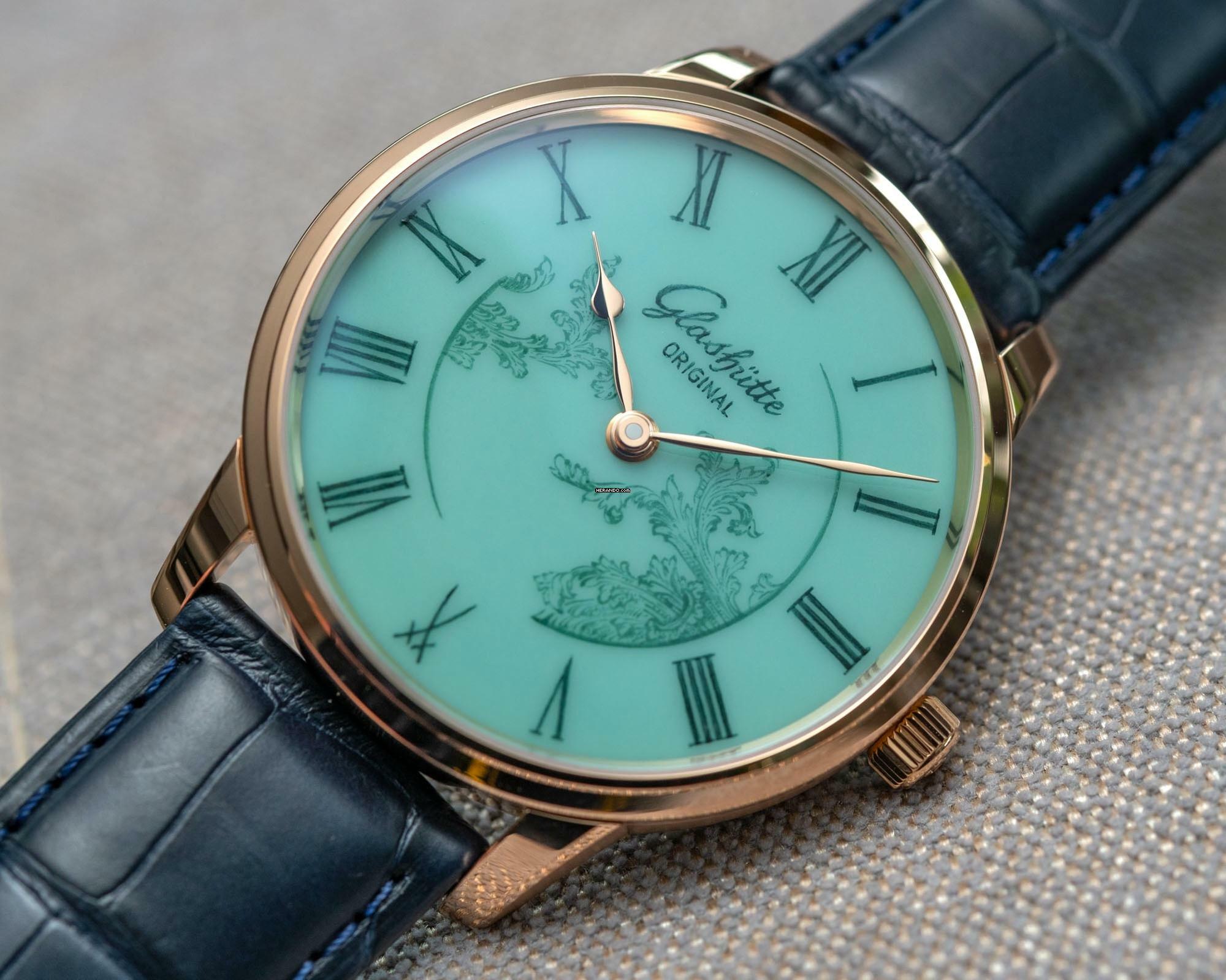 Glashütte Original Senator Meissen NEW FULL SET